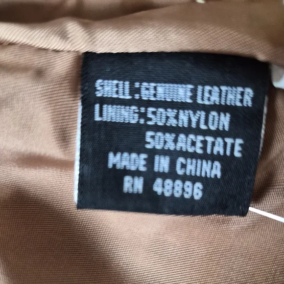 Tiboa Leathers Vintage Camel Genuine Leather Jacket - Size 14 - Picture 2 of 11